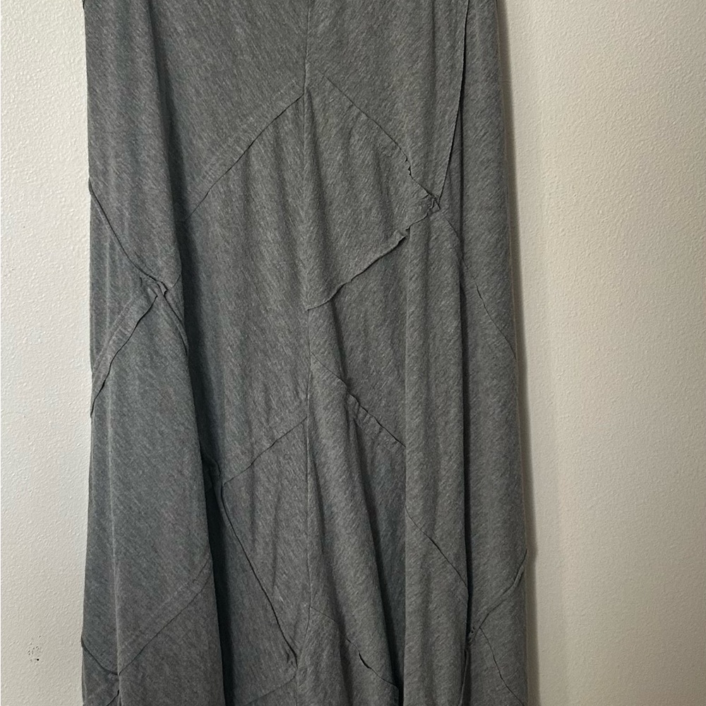 Groovy Gray Maxi Skirt for Women